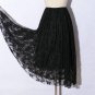 Elastic waist Lace flower length skirt 2016 new spring Water soluble lace yarn elastic waist skirt f