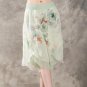 Summer Women Flower print Ethnic Wide Leg Pant Loose Chiffon Dress Pants short Female Casual Skirt T