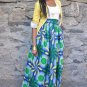 New Spring Summer Women Long Skirt Fashion Bohemian Big Swing African Print Skirts Casual Elastic Wa