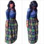 New Spring Summer Women Long Skirt Fashion Bohemian Big Swing African Print Skirts Casual Elastic Wa