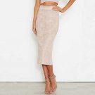 2017 Women Pencil Skirt High Waist Slim Solid Mid-Calf Elegant Causal Skirt