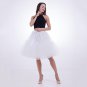 Brown Layered Ruffle Mesh Midi Tulle Skirt Adult Sexy Clubwear Tutu Skirts Womens Skirt Wedding Unde