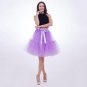 Brown Layered Ruffle Mesh Midi Tulle Skirt Adult Sexy Clubwear Tutu Skirts Womens Skirt Wedding Unde