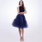 Brown Layered Ruffle Mesh Midi Tulle Skirt Adult Sexy Clubwear Tutu Skirts Womens Skirt Wedding Unde