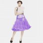 20 Colors 65cm Soft Fabric Women Pettiskirt Long Sexy Pleated Chiffon Petticoat Rockabilly skirt Tul