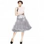 20 Colors 65cm Soft Fabric Women Pettiskirt Long Sexy Pleated Chiffon Petticoat Rockabilly skirt Tul