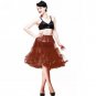20 Colors 65cm Soft Fabric Women Pettiskirt Long Sexy Pleated Chiffon Petticoat Rockabilly skirt Tul