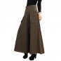 Plus size summer Women Wide Leg Dress Pants vintage Female Casual solid Skirt Trousers Loose 50s Cap
