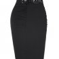 Womens Skirts 50s Retro Vintage High Stretchy jupe Woman Short Work Pencil Skirt Sexy Summer Bodycon