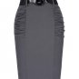 Womens Skirts 50s Retro Vintage High Stretchy jupe Woman Short Work Pencil Skirt Sexy Summer Bodycon