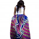 2018 Fashion Women African Print Long Skirt Ankara Dashiki High Waist A Line Maxi Long Umbrella Skir