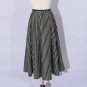 Autumn black and white vertical striped tutu skirts autumn long section retro space cotton