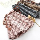 2017 Spring new Women Plaid Thin Woolen Short Skirt Elastic Waist with Sashes Young girls Preppy sty