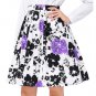 Women Midi Skirt 2017 Runway Vintage Rockabilly Skirts Womens Sexy Pinup 50S 60S Cotton Polka Dot Fl