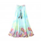 2017 Fashion Women Maxi Skirts Casual Elegant Saia Longa Chiffon Bohemian Vintage Summer Female Long