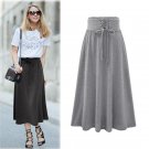 2017 New Fashion Women Skirts Europe Retro High Wasit Skirts Long Style Maxi Faldas Femme Vintage Pl