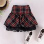 7 Colors Size S-XXXL Plus size High quality Preppy style students plaid mini skirts school uniform s
