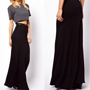 Hot Womens Skirts Spring Bust Skirt Slim Hip Step High Waist Slim Placketing  Long Skirt size XXS-7X