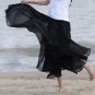 Women Chiffon Long Skirts Candy Color Pleated Maxi Skirts 2017 Spring Summer Autumn Skirts 10 Candy