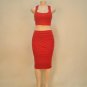 High quality European style wool cotton solid women sets fashion pullovers sexy crop tops package hi