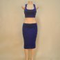 High quality European style wool cotton solid women sets fashion pullovers sexy crop tops package hi