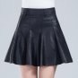 Shorts Women Plus Size Leather Skirt 4xl Winter Jupe Patineuse High Waist Mini Flare Black Short Sue