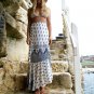 JOYINPARTY Vintage boho print split long skirt 2017 summer soft cotton high waist mermaid skirt wome