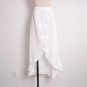 Sexy Summer Long Skirt Women Ruffles Solid Straight Lace Boho Irregular Pleated Beach Skirts Ladies