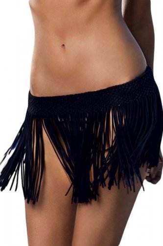 Summer Style Classic  Fringe Tassel Skirt swimsuit pareo beach robe de plage mini for women 2016 LC4
