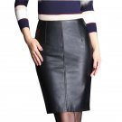 LXMSTH 4XL 5XL Autumn Winter Package Hip Leather Skirt Women Plus Size Pencil Skirts 2018 High Waist