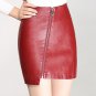 A-line PU Leather Skirt Women High Waist Short Mini Skirts Womens 2017 Autumn Winter Fashion Zipper