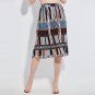 Summer Skirt 2017 Fashion Pleated Stripe Color Block Mid-Calf Sweet Cute Elegant Skirt pleated skir