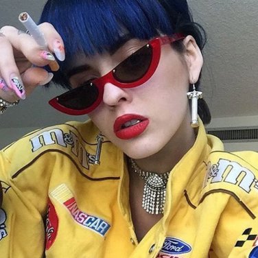 Cool Trendy Half Frame Rimless Cat Eye Sunglasses Women 2017 Fashion Clear Brand Designer