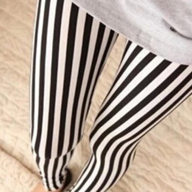 New 2017 Autumn National Ethnic Style Retro Stripes Paintings Printing Flowers Trousers Printed High
