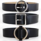 HOT Circle Pin Buckles Belt female deduction side gold buckle jeans wild belts for women fashion stu