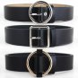 HOT Circle Pin Buckles Belt female deduction side gold buckle jeans wild belts for women fashion stu