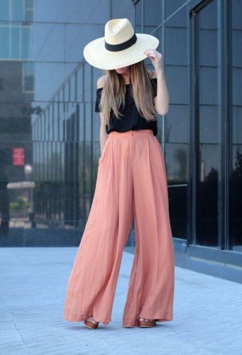 Lady Long Pants Drawstring Trousers Womens Casual Elastic Waist Chiffon Harem Office Pants