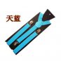 Printed leather Suspenders Men Four Clips-on Braces Vintage Mens Suspender For Trousers Husband Male