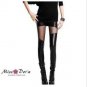 Hot Sexy Women Pants Slim See through Rock Punk Leggins Leather Trouser 2016 Spring New Stylish Patc