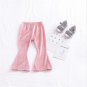 Quality Autumn Girl Leggings Elastic Pants kids vintage Velvet Bell-bottom Baby Leggings spring chil