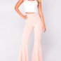 Women Pants Trousers Casual Summer Holiday High Waist Capris Wide Leg Flare Pants New Fashion Women