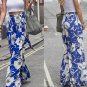 Hot Women Loose Stretch High Waist Wide Leg Long Pants Palazzo Trousers