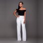 Casual Women Ladies Palazzo Plain Flared Wide Leg Loose High Waist Full Pants leggings Baggy Trouser