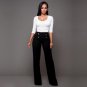 Casual Women Ladies Palazzo Plain Flared Wide Leg Loose High Waist Full Pants leggings Baggy Trouser