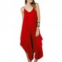 2017 Sexy Party V Neck spaghetti strap wide leg Romper Women Jumpsuit Loose green flare Haren trouse