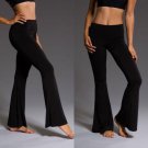 hirigin Women Vintage High Waist Flared Bell flared trousers Bell Bottom Pants Black
