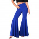 High waist Women casual solid long pant 2018 new Stretch Solid Flare pant ladies fashion bell buttom