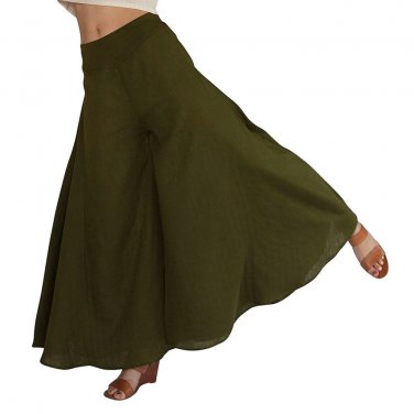 Wide Leg Mid Pants 2017 The New Fashion Womens Casual Pant Horn Loose Trousers Flares Pants C7705Q