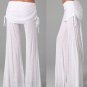 Hot fashion ladies Casual Stretch Pants Wide Leg loose Long Loose solid elastic waisted flare pants