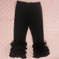 Knit Cotton Baby Girls Pants Pink Stripe Children Girls icing Leggings Triple Baby icing Ruffle Pant